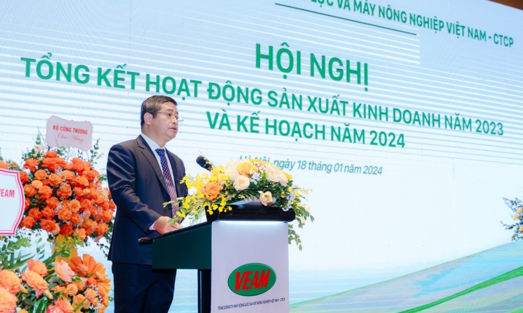 Ông Nguyễn Khắc Hải – Chủ tịch HĐQT VEAM phát biểu khai mạc Hội nghị.
