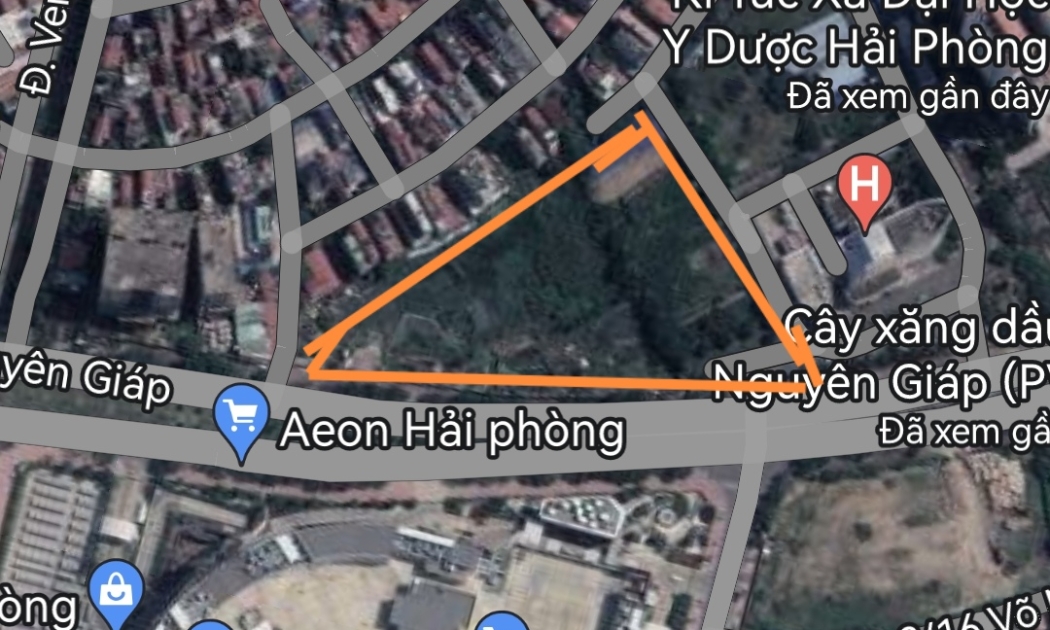 Khu đất đấu giá để thực hiện dự án chung cư cao 37 tầng trên đường Võ Nguyên Giáp (Hải Phòng).
