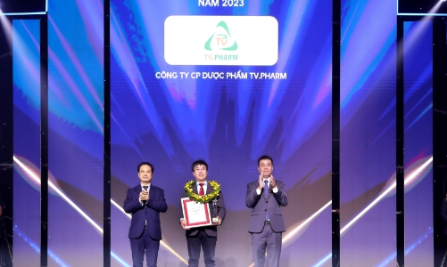 TV.PHARM tiếp tục được vinh danh “Top 10 Công ty Dược Việt Nam uy tín 2023”