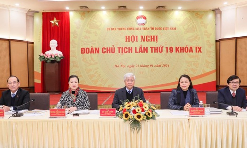Hội nghị Ủy ban Trung ương Mặt trận Tổ quốc Việt Nam lần thứ 9, khóa IX, nhiệm kỳ 2019-2024 