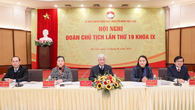 Hội nghị Ủy ban Trung ương Mặt trận Tổ quốc Việt Nam lần thứ 9, khóa IX, nhiệm kỳ 2019-2024