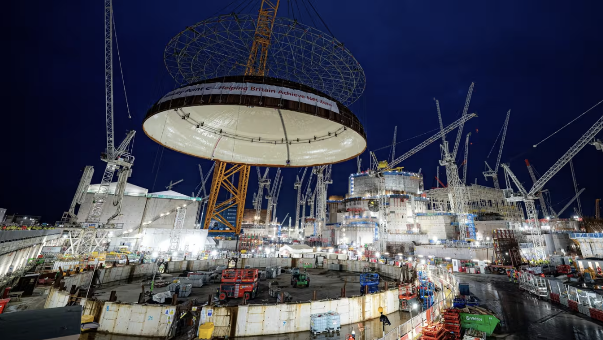 Công trường nhà máy điện hạt nhân Hinkley Point C - Ảnh: PA/FT.