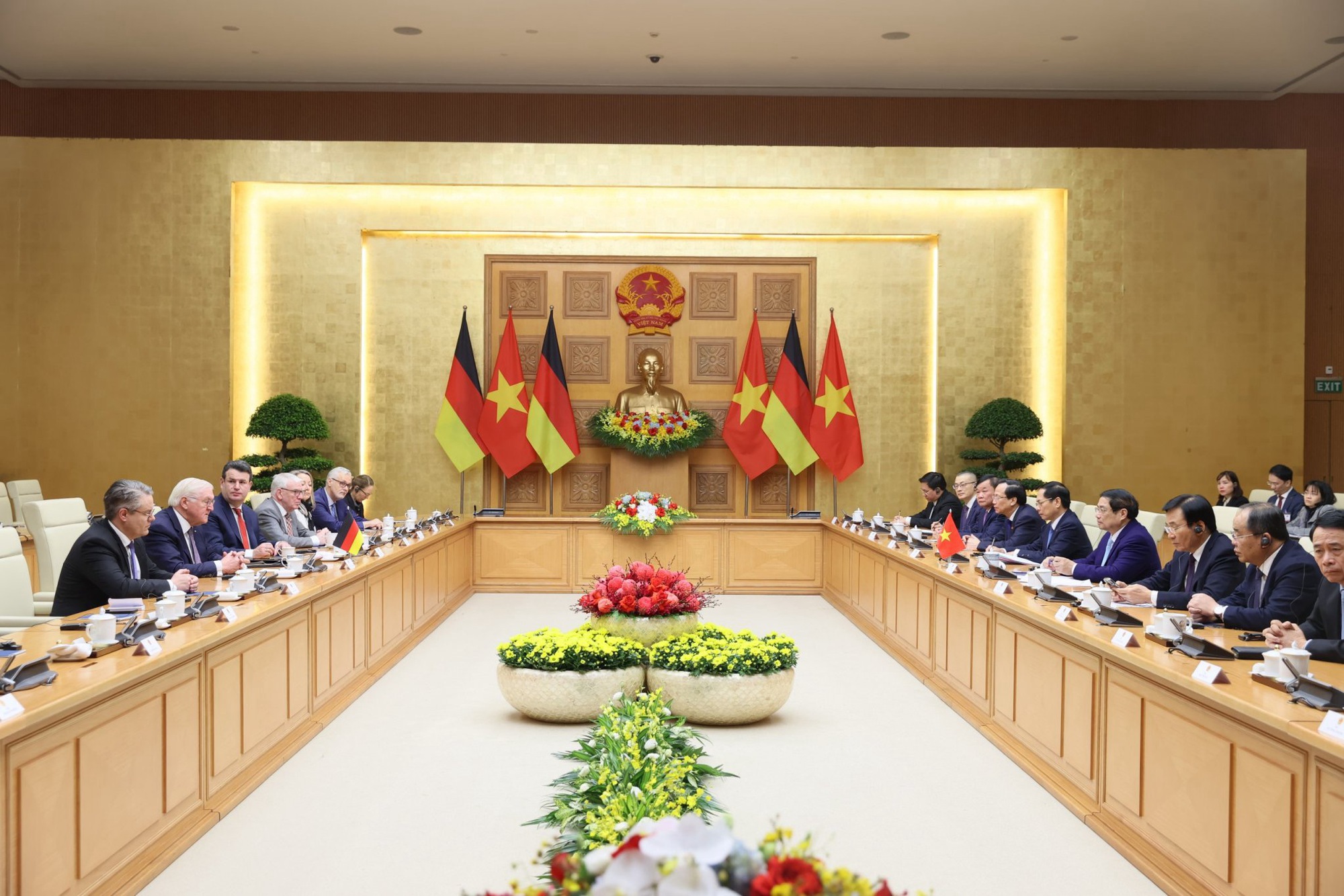 Toàn cảnh cuộc hội đàm - Ảnh: VGP