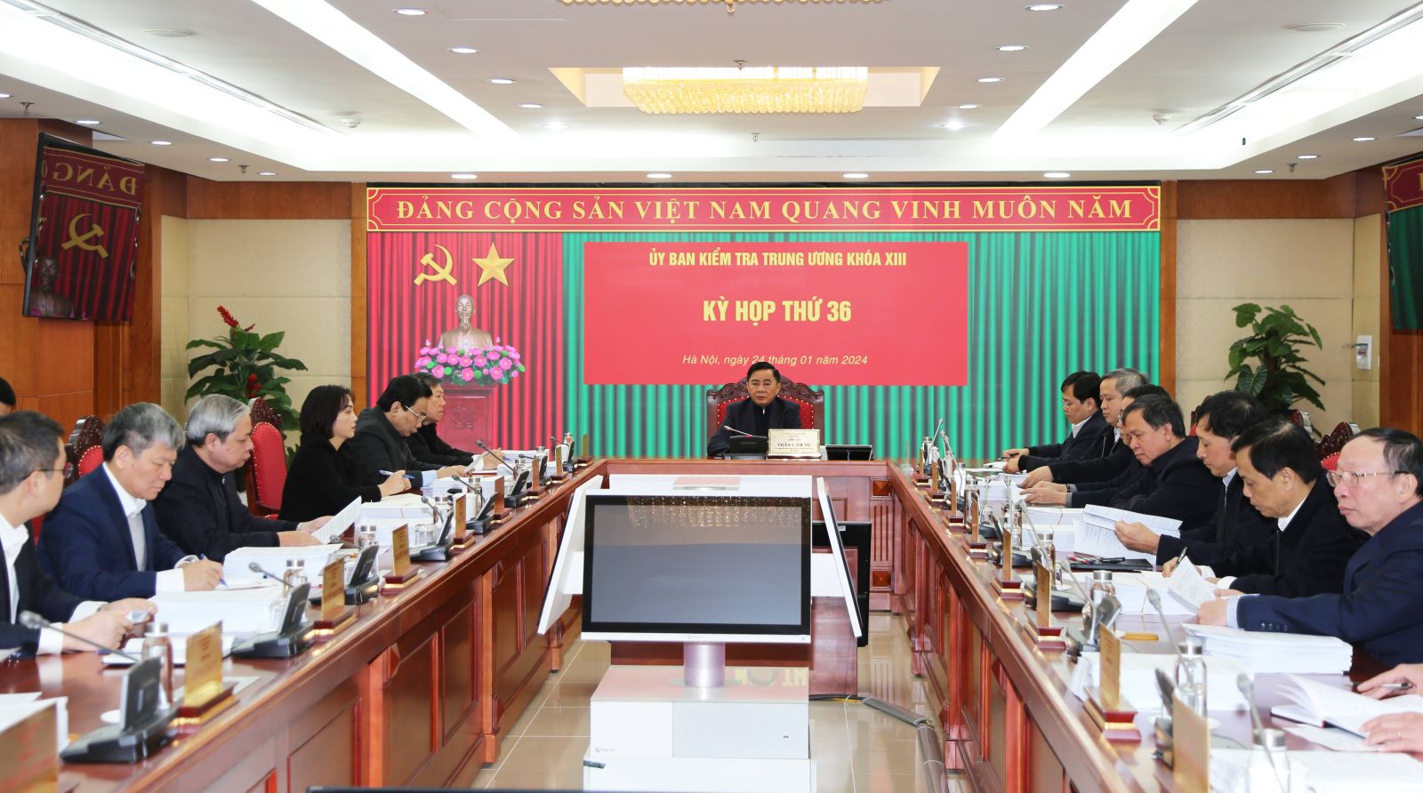 Ủy ban Kiểm tra Trung ương họp Kỳ thứ 36. Ảnh: UBKTTW