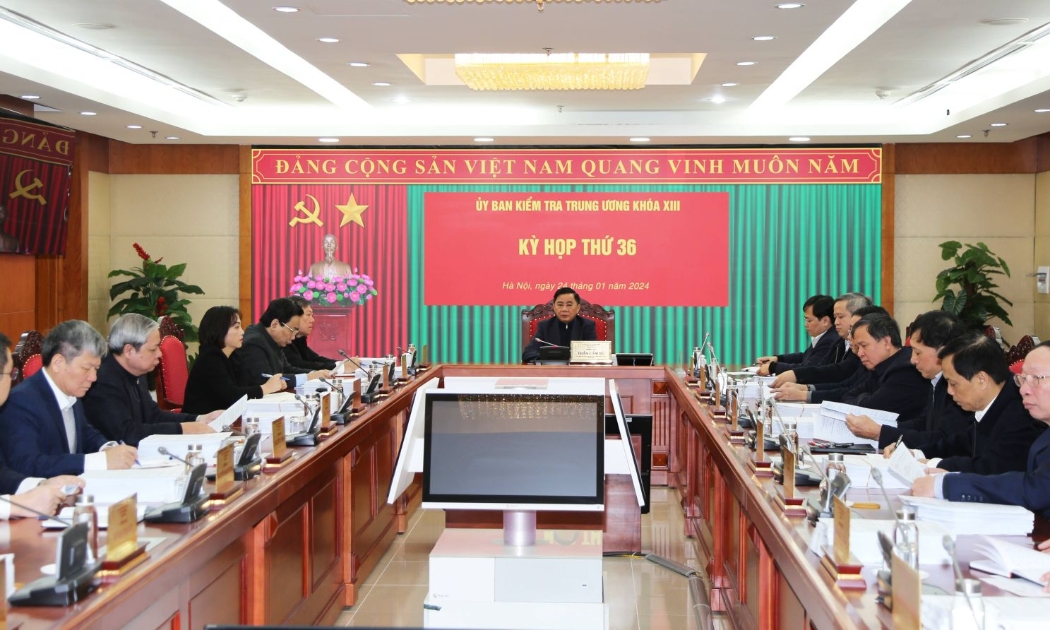 Ủy ban Kiểm tra Trung ương họp Kỳ thứ 36. Ảnh: UBKTTW