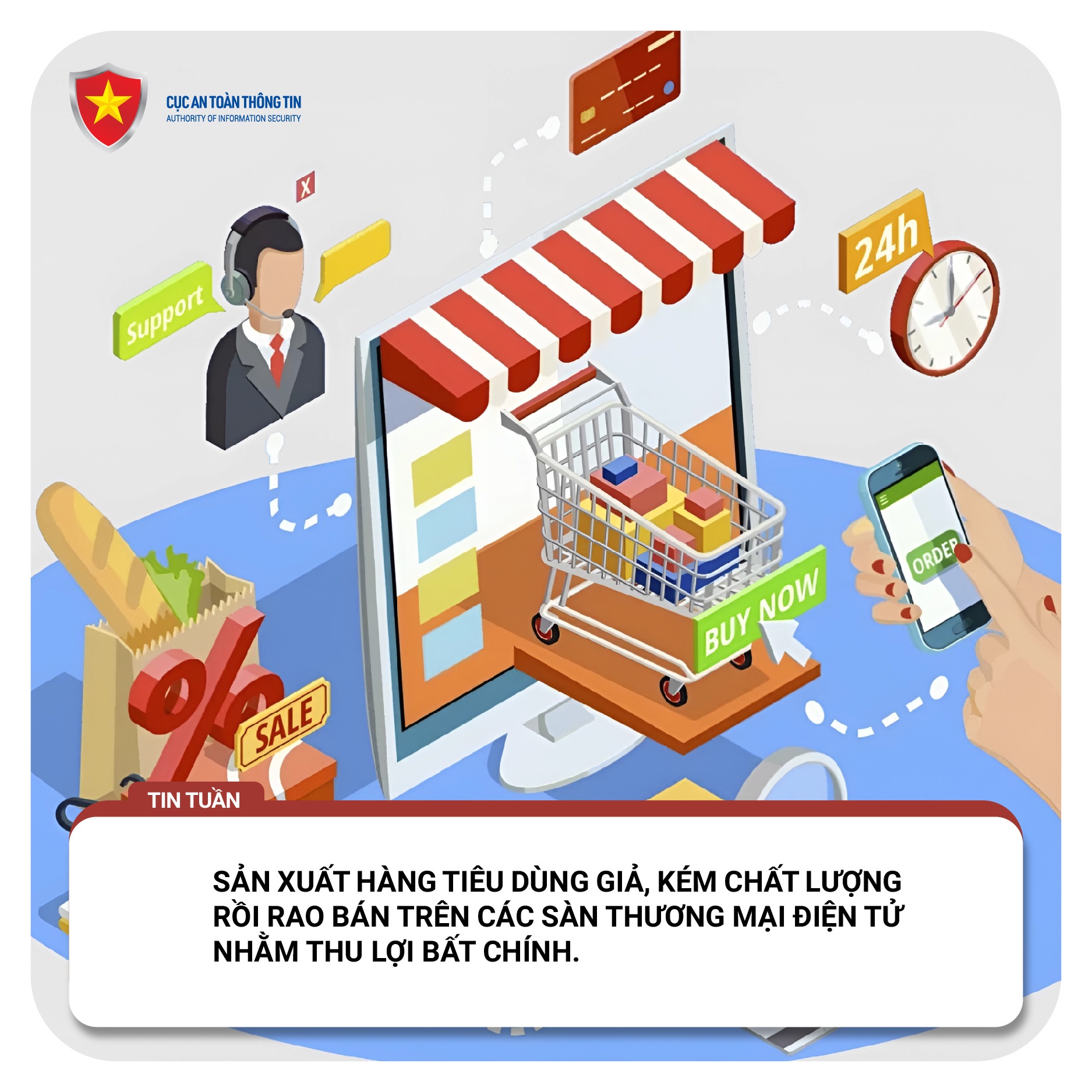 Hàng giả, kém chất lượng rao bán trên các sàn thương mại điện tử cận Tết - Ảnh minh họa.