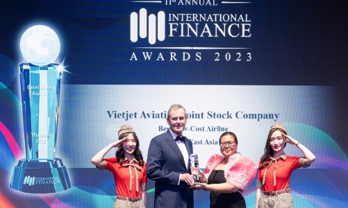 Tạp chí International Finance vinh danh Vietjet Air với loạt giải thưởng dẫn đầu về quản trị tài chính và hàng không