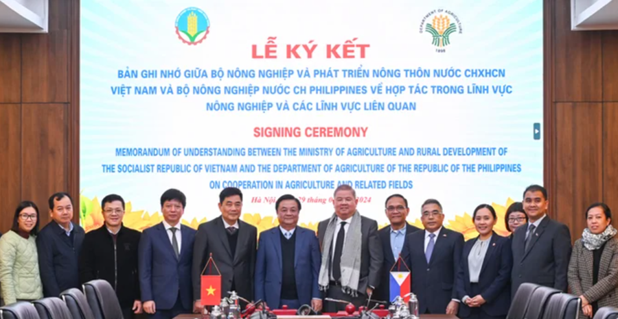 The two countries signed an MoU on agricultural cooperation in Hanoi on January 30. 