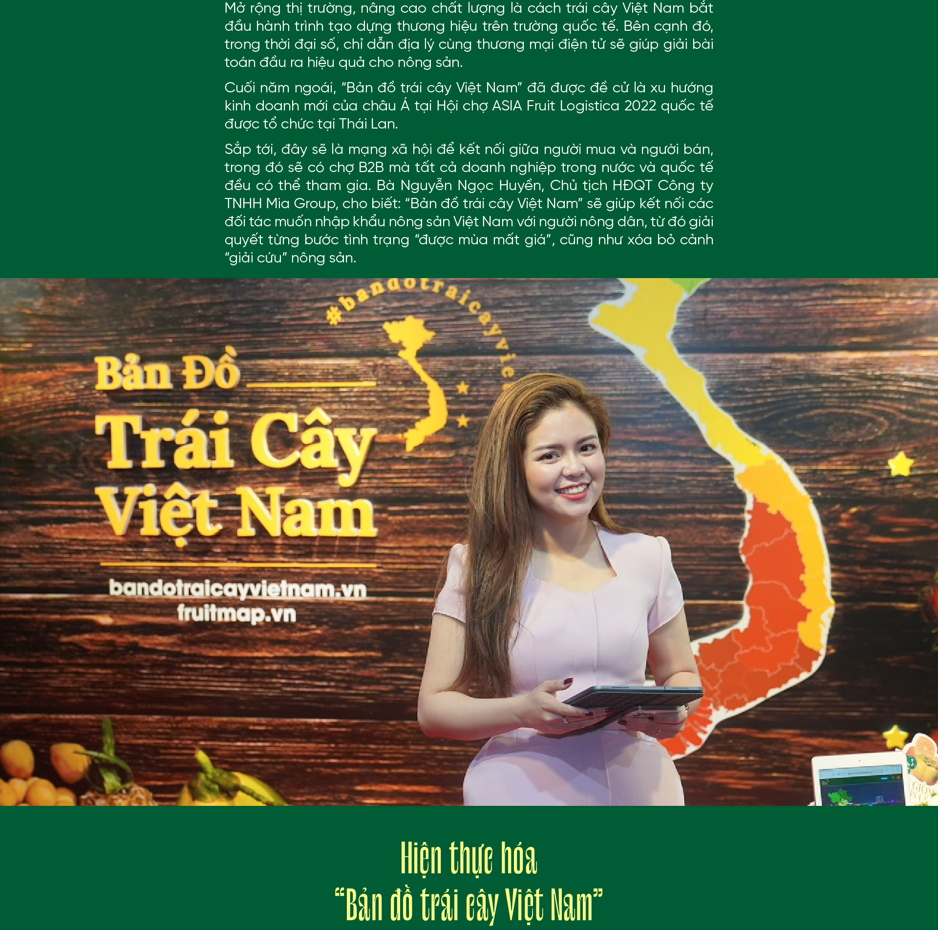 Nữ doanh nhân nâng trái cây Việt lên tầm quốc tế - Ảnh 2