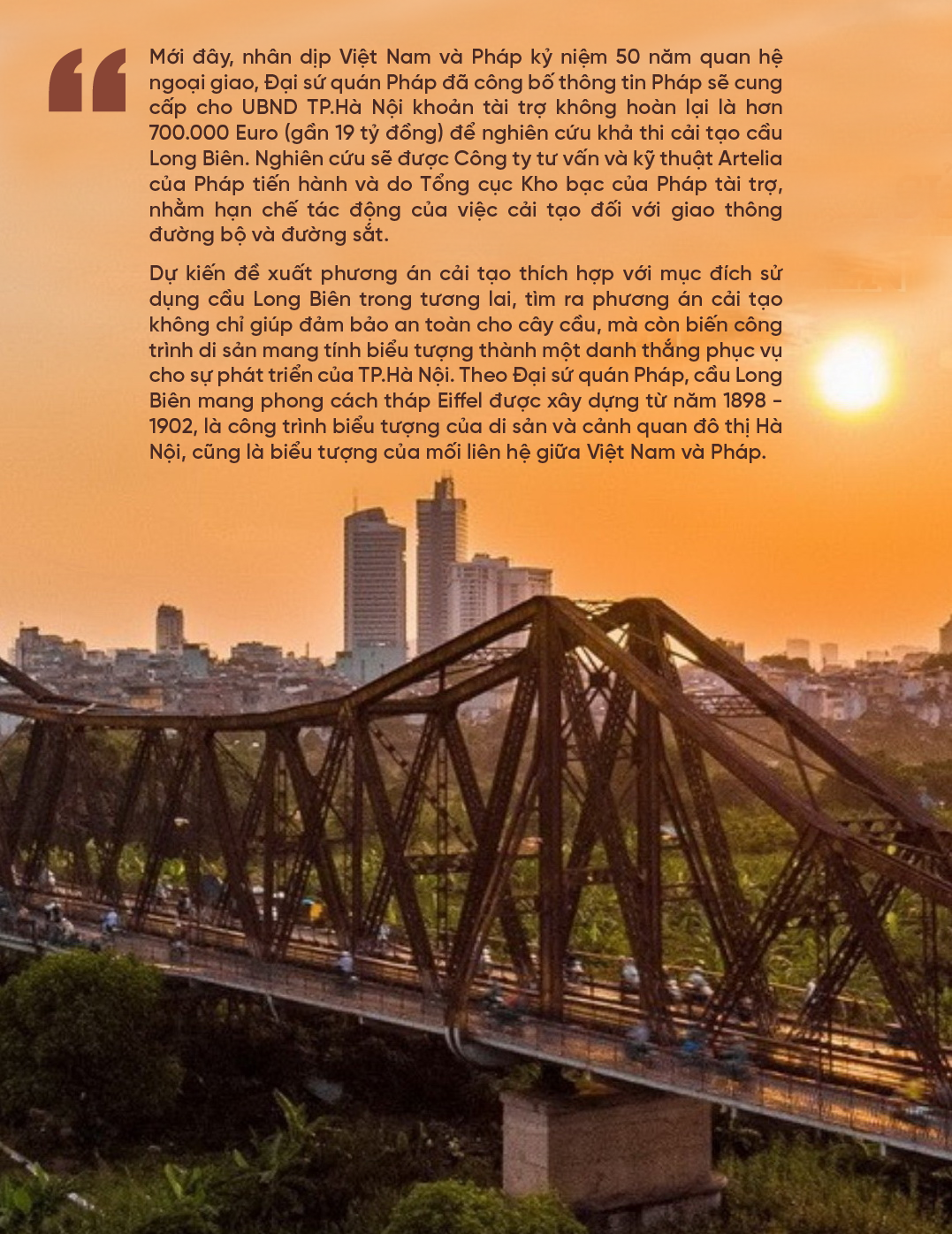 “Hồi sinh” cầu Long Biên: Bảo tồn di sản đô thị của Hà Nội - Ảnh 7