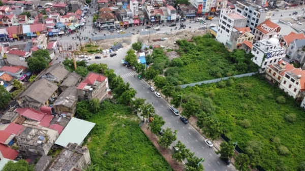 Khu vực n&uacute;t giao th&ocirc;ng Qu&aacute;n Mau nơi C&ocirc;ng ty PG đề nghị điều chỉnh quy hoạch 2 dự &aacute;n m&agrave; doanh nghiệp tr&uacute;ng đấu gi&aacute;.