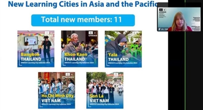 TP.HCM và TP. Sơn La (tỉnh Sơn La) vừa được UNESCO công nhận là thành viên “Mạng lưới Thành phố học tập toàn cầu” - Ảnh Bộ Ngoại giao.