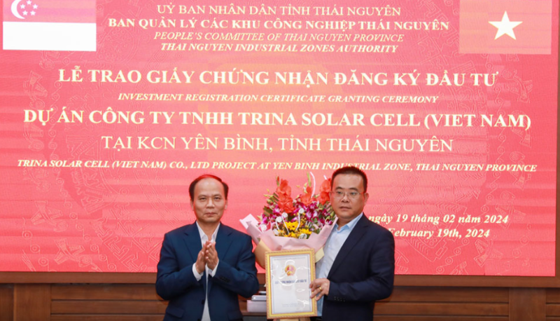 Trina Solar Cell invests in new $454mln project in Thai Nguyen