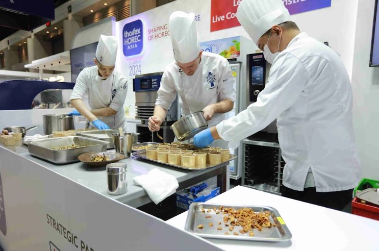 Quang cảnh tại một g&oacute;c của HOREC 2023.