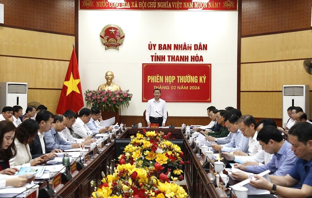 Tại phiên họp, Chủ tịch UBND tỉnh Thanh Hóa Đỗ Minh Tuấn  yêu cầu phải siết chặt kỷ luật, kỷ cương hành chính; nâng cao hiệu lực, hiệu quả hoạt động của các cơ quan nhà nước các cấp