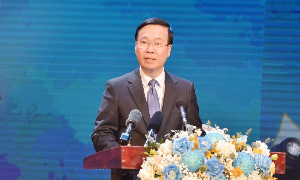 Chủ tịch nước Võ Văn Thưởng phát biểu tại chương trình.