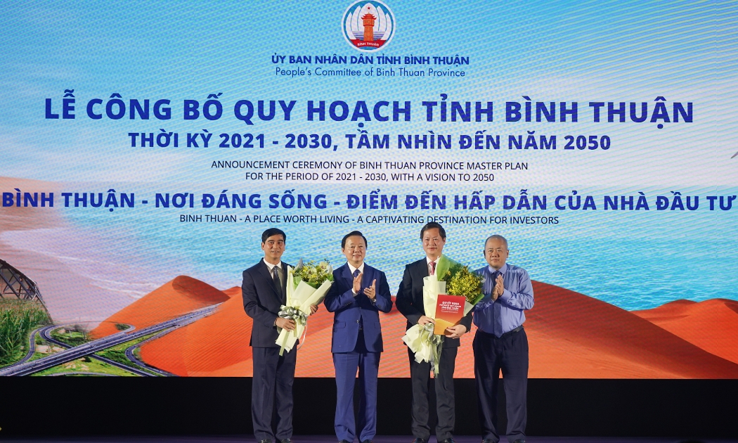 Lễ công bố Quy hoạch tỉnh Bình Thuận thời kỳ 2021 - 2030, tầm nhìn đến năm 2050