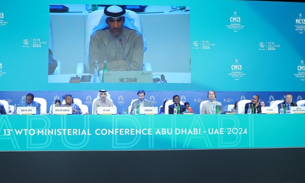 Hội nghị Bộ trưởng WTO lần thứ 13 (MC13) được tổ chức tại Abu Dhabi, Tiểu vương quốc Ả Rập thống nhất (UAE).