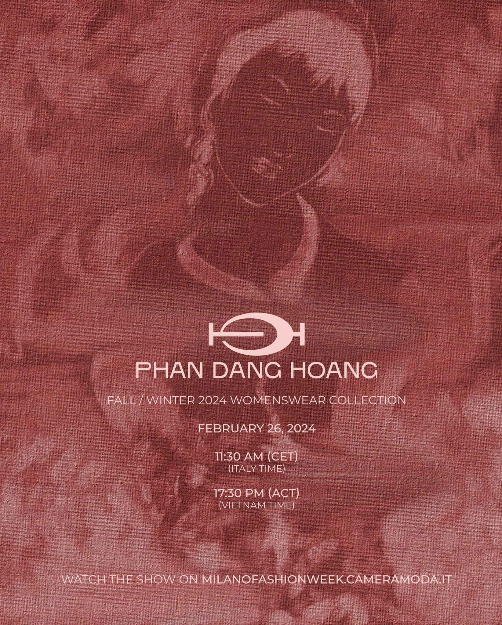 Thông báo về show diễn Sonder trong trong lịch trình chính thức của Tuần lễ thời trang Milan Thu - Đông 2024.