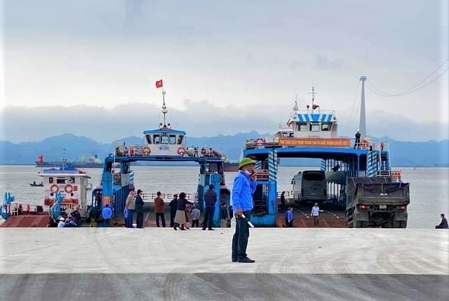 Bến phà Đồng Bài chính thức hoạt động thay thế cho phà Gót 
