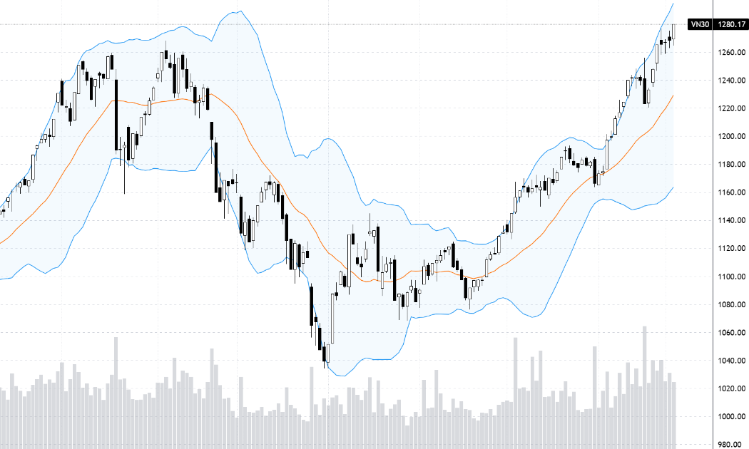 Diễn biến chỉ số VN30-Index.