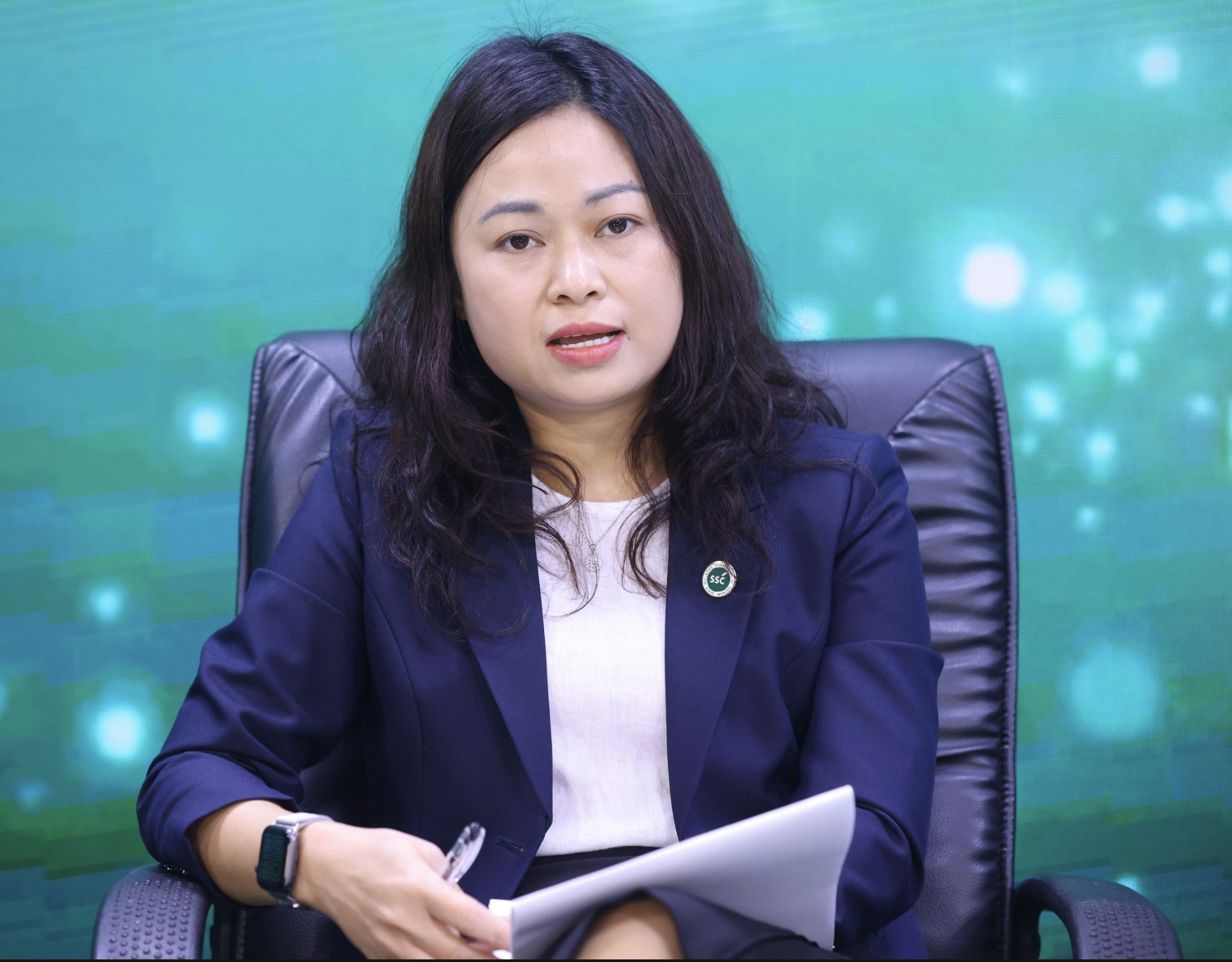 Bà Phạm Thị Thuỳ Linh, Phó Vụ trưởng Vụ Phát triển thị trường, Uỷ ban Chứng khoán Nhà nước.
