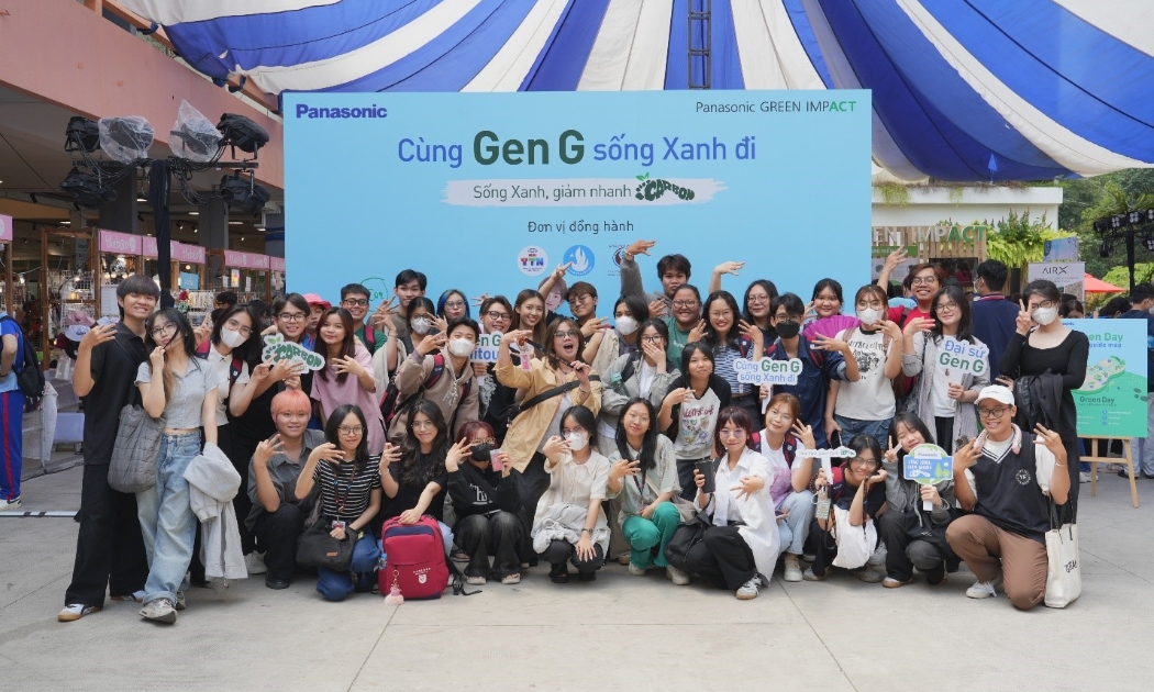 Chiến dịch “Cùng Gen G sống Xanh đi” đã tạo nên xu hướng sống xanh cho các bạn trẻ. Nguồn: Panasonic.