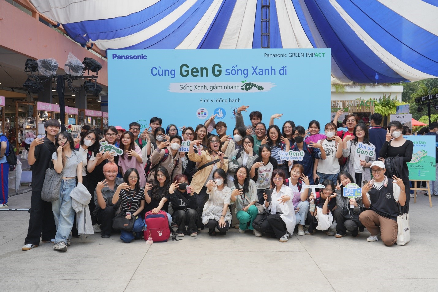 Chiến dịch “Cùng Gen G sống Xanh đi” đã tạo nên xu hướng sống xanh cho các bạn trẻ. Nguồn: Panasonic.