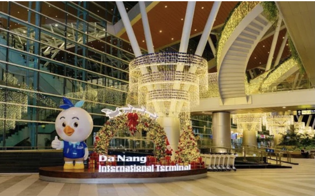 Sảnh đến Nh&agrave; ga quốc tế Đ&agrave; Nẵng. Ảnh Ng&ocirc; Anh Văn