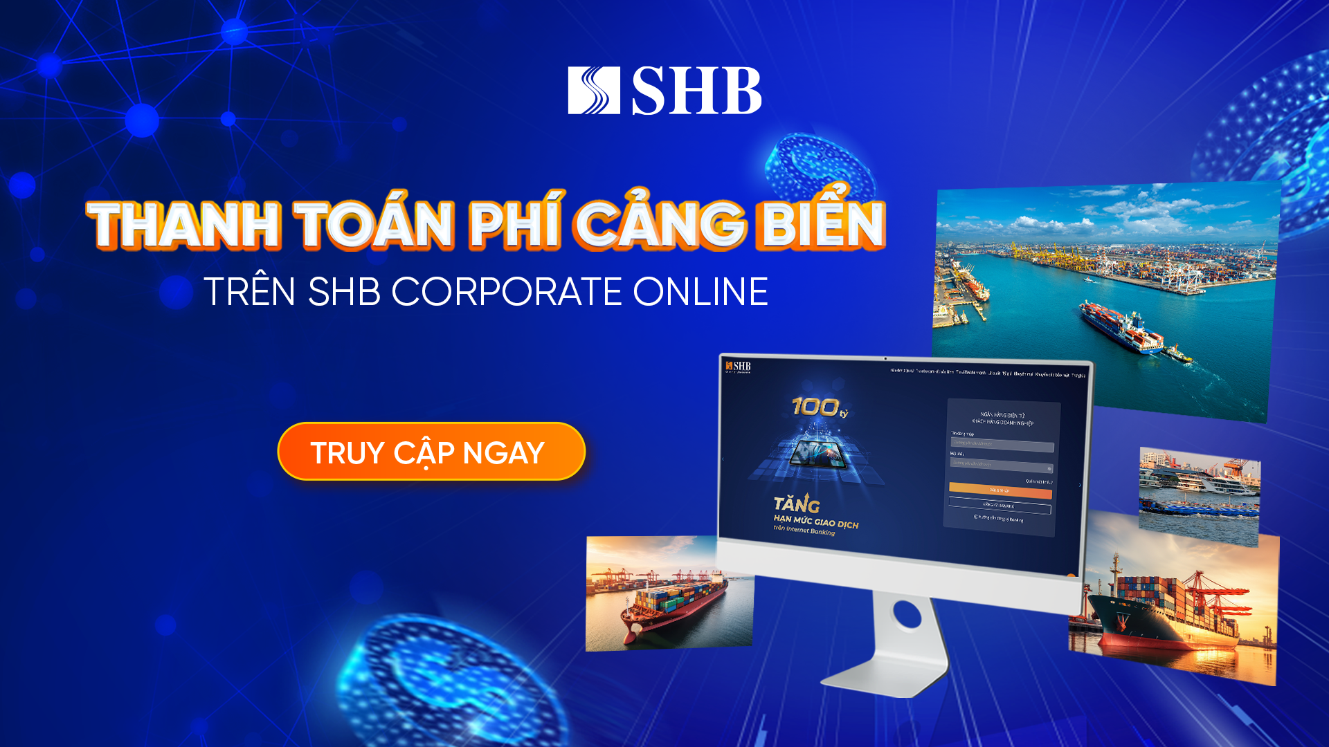 Thanh toán phí cảng biển qua kênh online sẽ giúp doanh nghiệp tiết kiệm đáng kể chi phí.