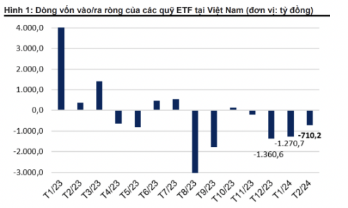 Trái với kỳ vọng, khối ngoại và ETF tiếp tục rút ròng mạnh gần 4.000 tỷ trong 2 tháng đầu năm