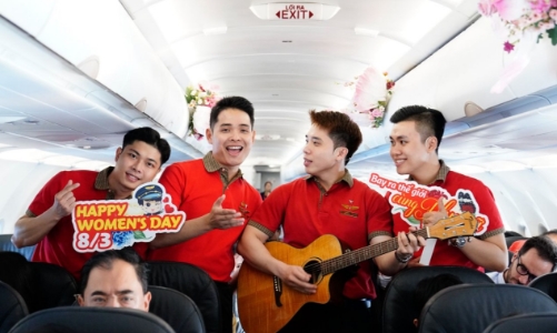 8/3 bay ra thế giới cùng người phụ nữ yêu thương trên những chuyến bay Vietjet