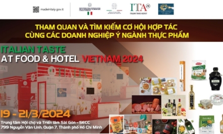 Khám phá “Hương vị Italy” tại Food & Hotel Vietnam 2024. Nguồn: ITA.