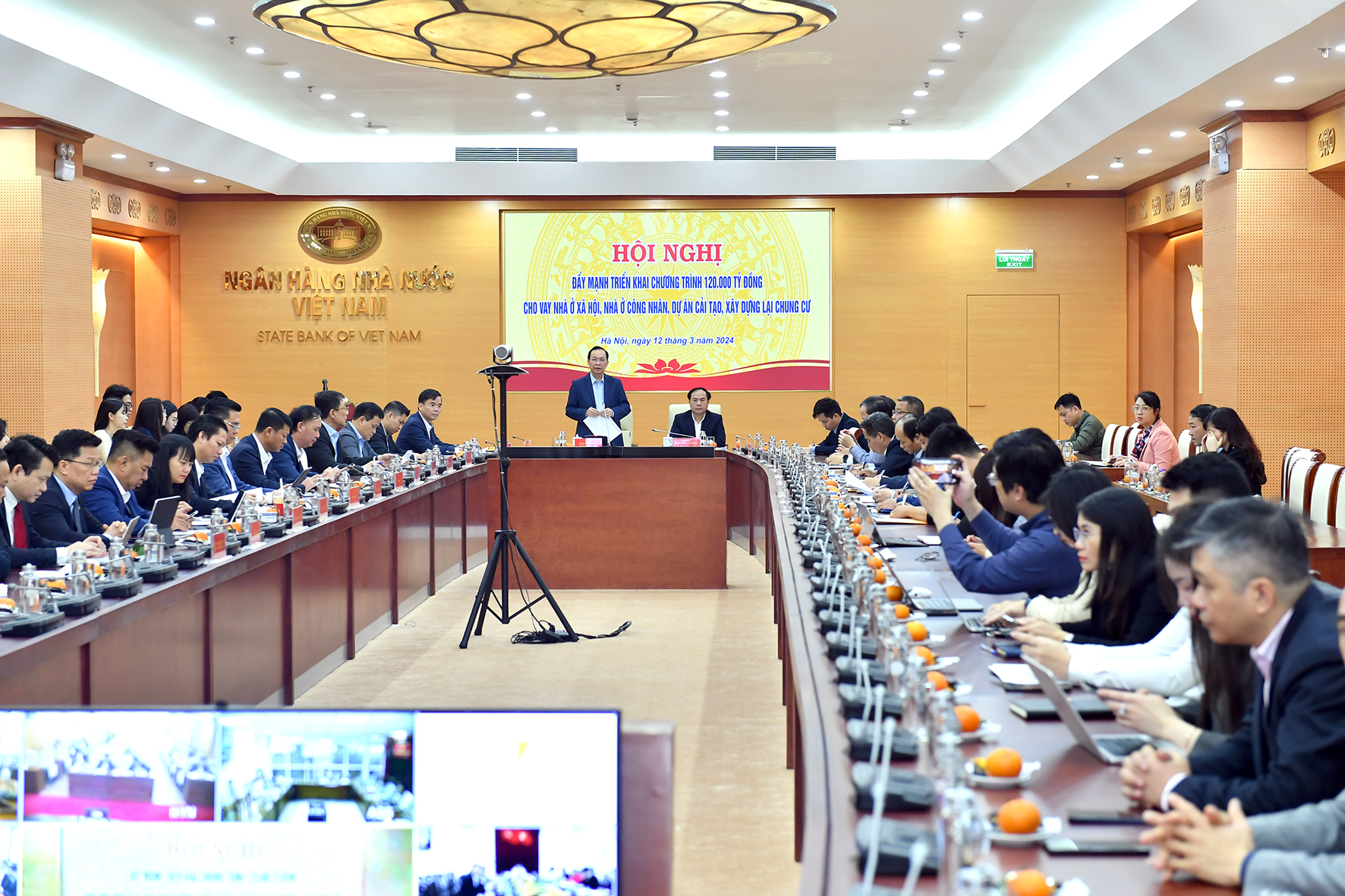 Hội nghị có sự tham gia của doanh nghiệp bất động sản, ngân hàng và các bộ/ngành liên quan.
