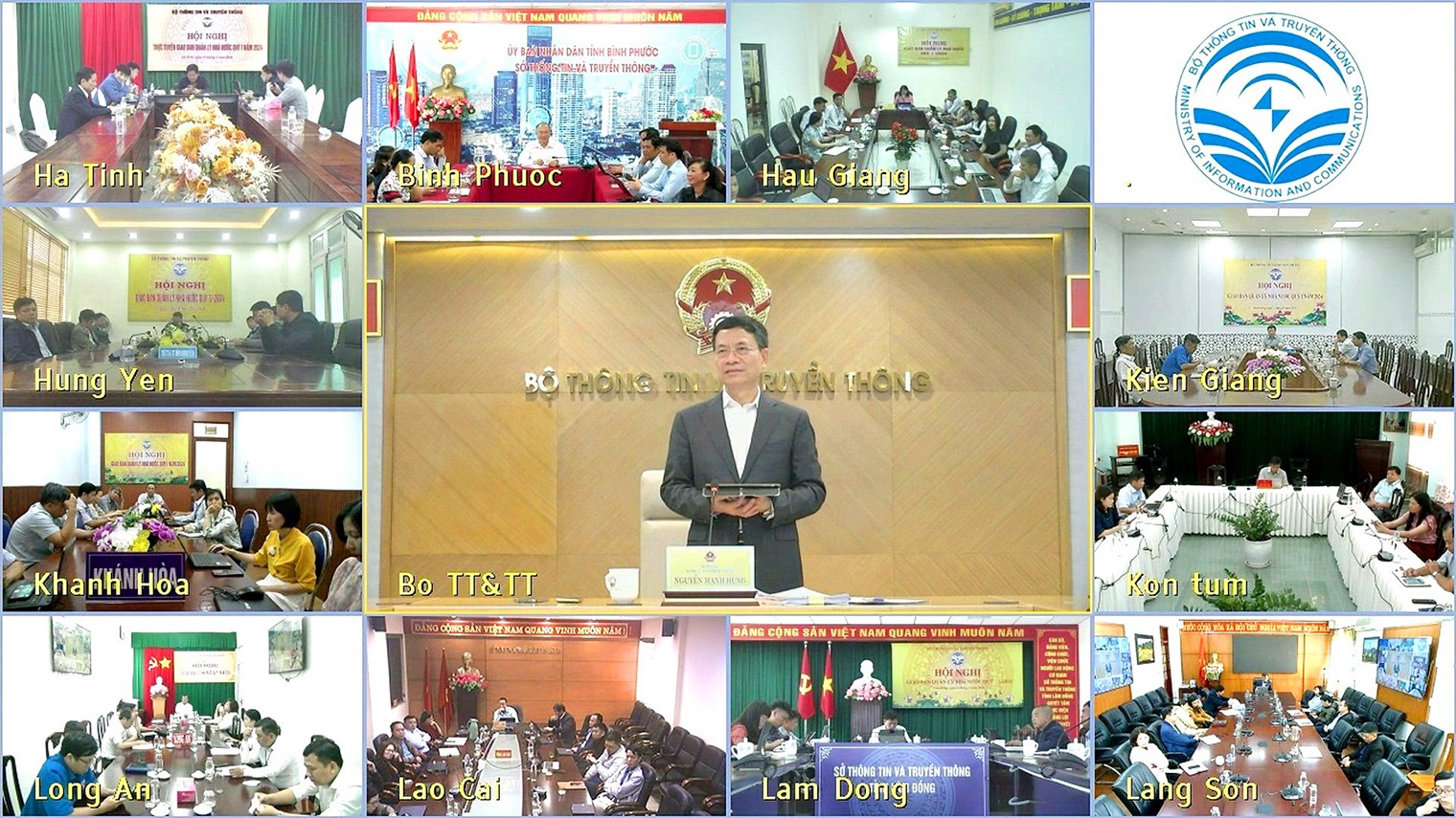 Hội nghị giao ban quản l&yacute; nh&agrave; nước qu&yacute; I/2024 của Bộ Th&ocirc;ng tin v&agrave; Truyền th&ocirc;ng với c&aacute;c sở Th&ocirc;ng tin v&agrave; Truyền th&ocirc;ng.