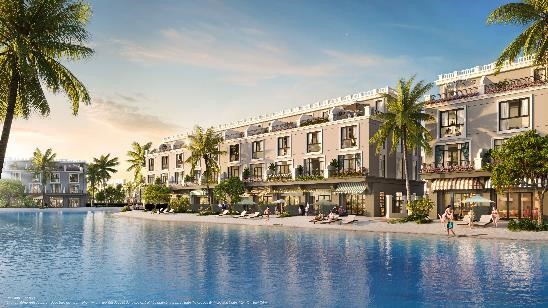 Vinhomes Royal Island là dự án đô thị duy nhất tại Việt Nam và hiếm hoi trên thế giới sở hữu bãi tắm nước biển riêng ngay sau nhà.