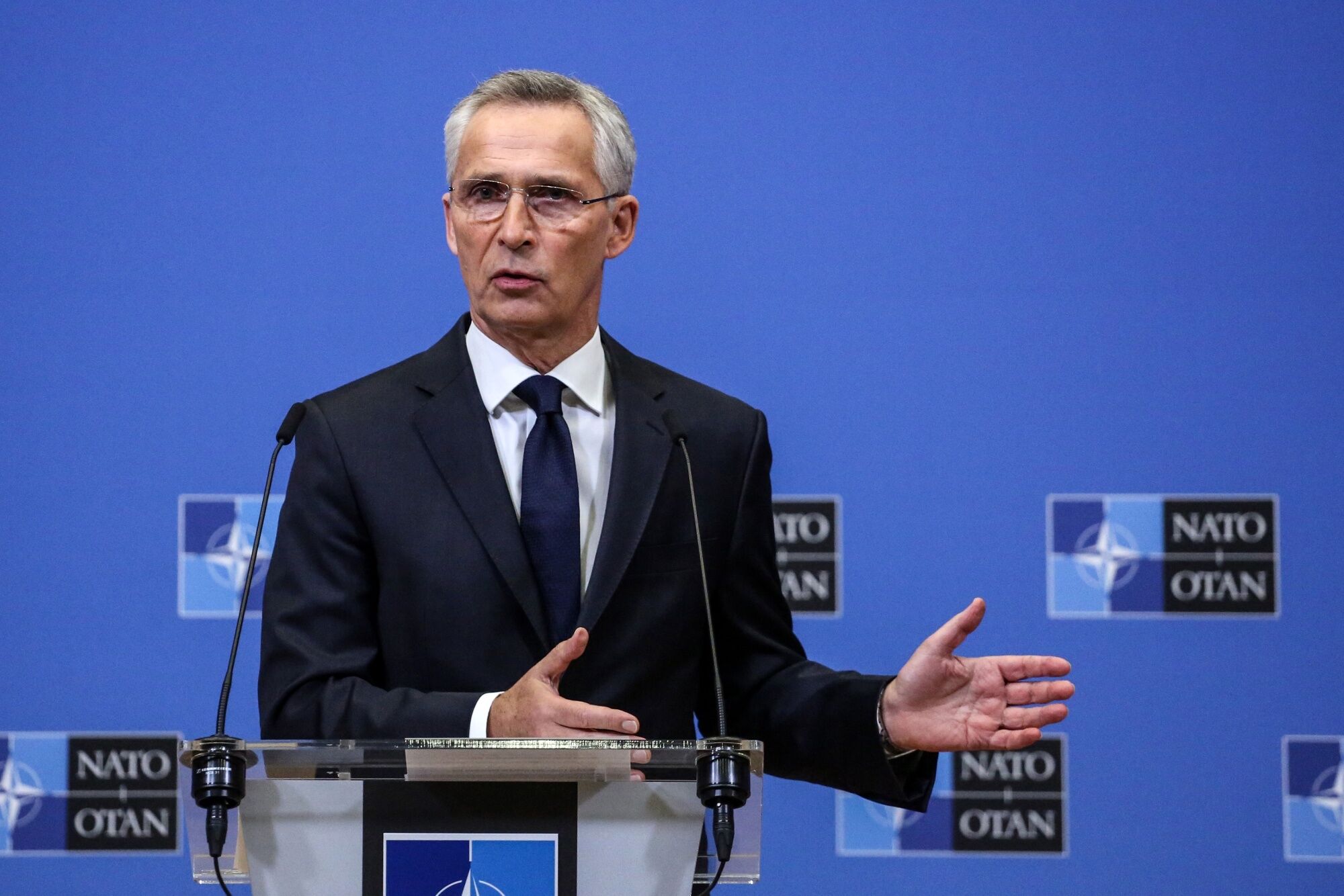 Tổng thư ký NATO Jens Stoltenberg - Ảnh: Bloomberg.