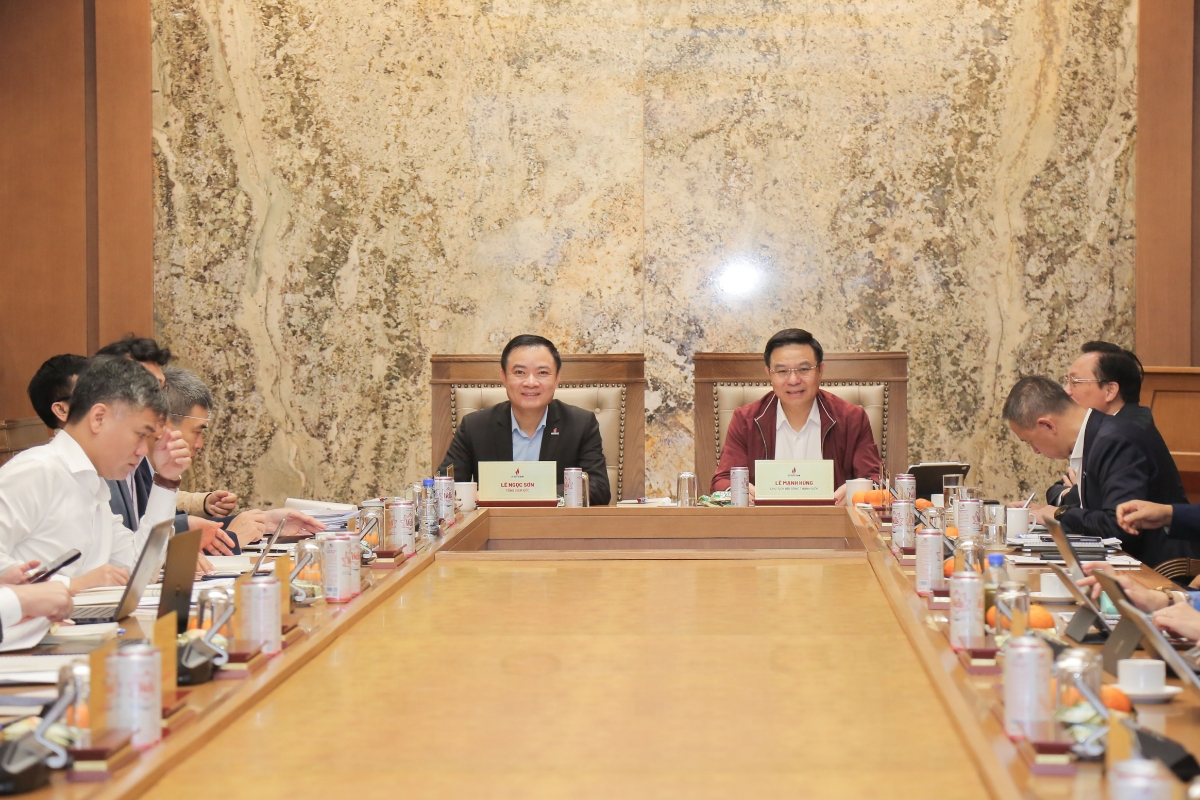 Cuộc họp giao ban CEO tại điểm cầu trụ sở Petrovietnam.