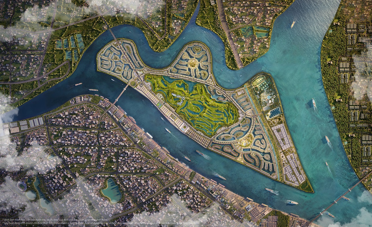 Sức hút đặc biệt của Thành phố đảo Hoàng Gia đến từ địa thế độc tôn cùng khả năng kết nối vượt trội.