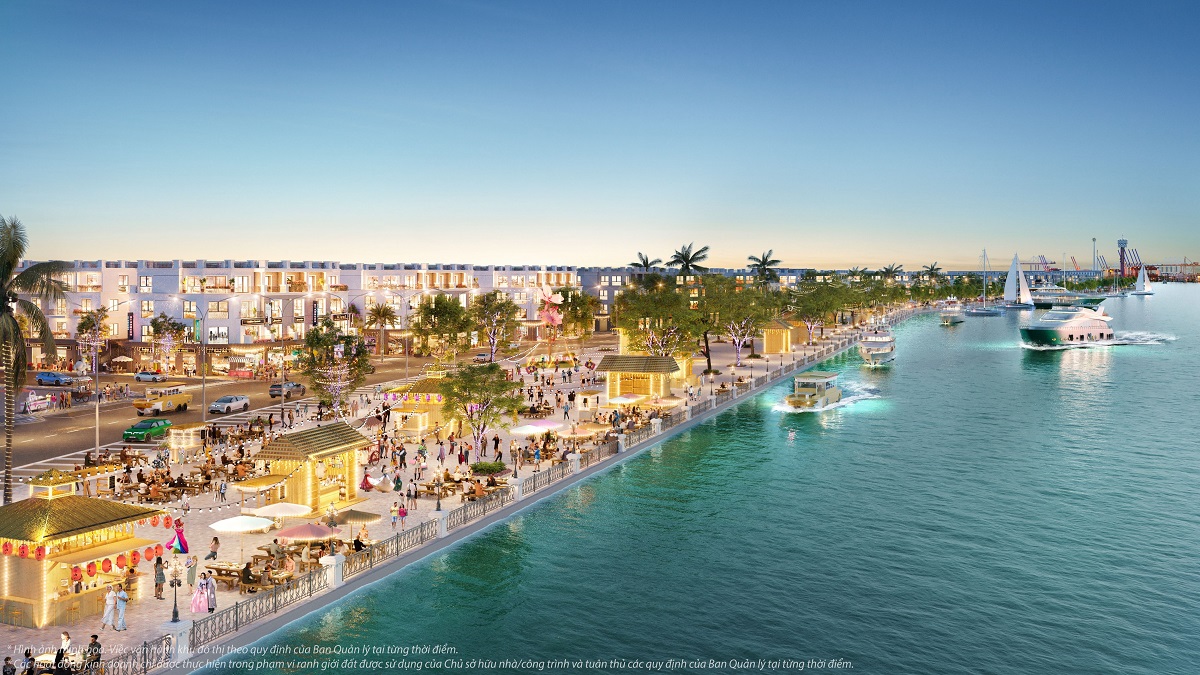 Địa thế độc đáo là cơ sở để giới thượng lưu kiến tạo cuộc sống đẳng cấp tại Vinhomes Royal Island.