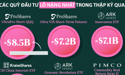 12 quỹ đầu tư lỗ nặng nhất trong thập kỷ qua