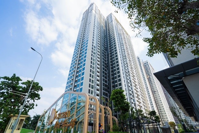 Kh&ocirc;ng gian b&ecirc;n ngo&agrave;i dự &aacute;n Masteri West Heights tại Smart City, T&acirc;y Mỗ (H&agrave; Nội).