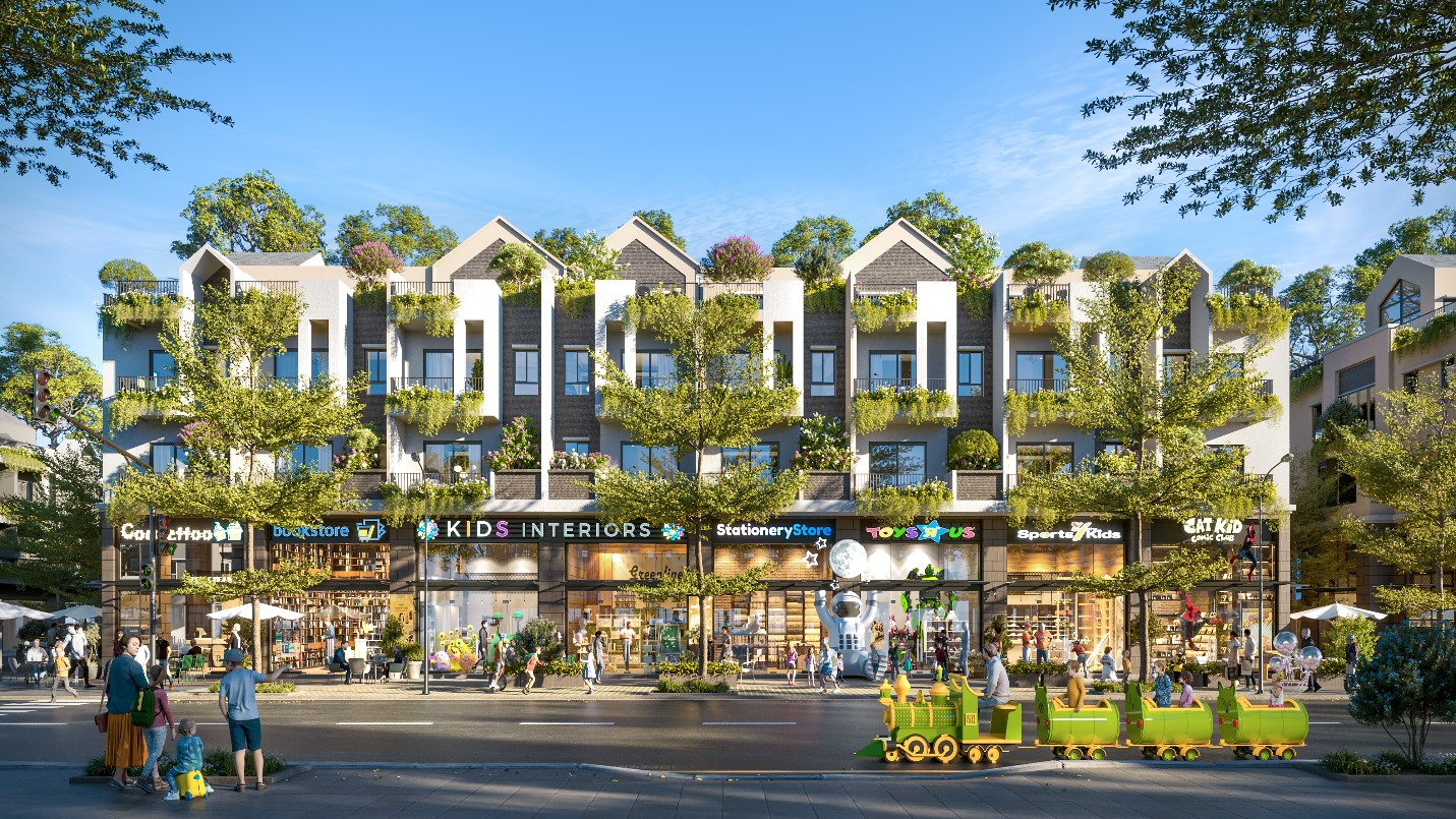 Shophouse The Campus sở hữu tiềm năng kinh doanh vượt trội.