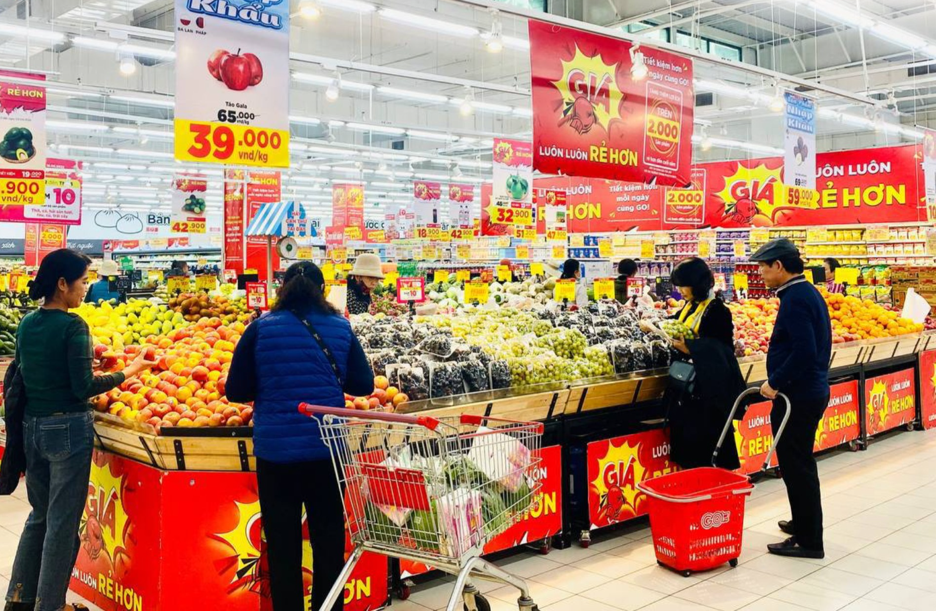 Hàng Việt hiện chiếm 90 - 95% tổng sản phẩm tại các hệ thống siêu thị.