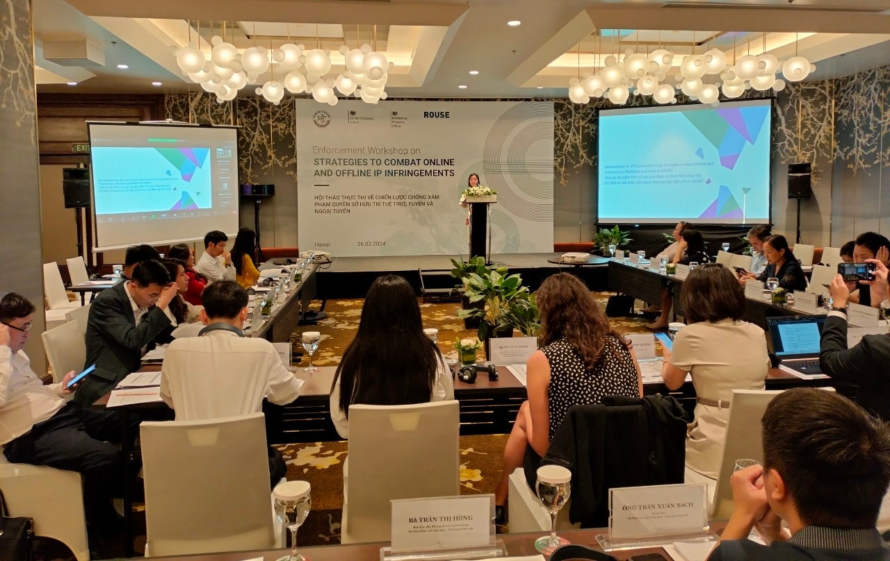 Hội thảo &ldquo;Thực thi về chiến lược chống x&acirc;m phạm quyền sở hữu tr&iacute; tuệ trực tuyến v&agrave; ngoại tuyến.