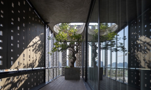 Ngôi nhà ánh sáng trên sườn dốc để ngắm biển Hạ Long