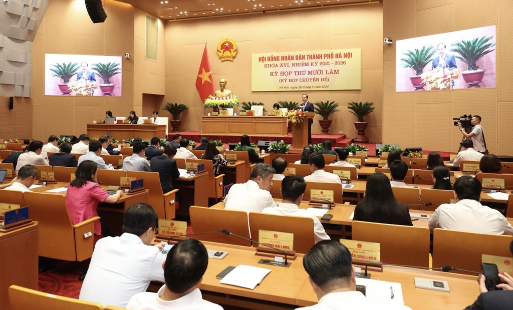 Hội đồng nhân dân Hà Nội khóa XVI, nhiệm kỳ 2021-2026 xem xét, quyết định 17 nội dung liên quan đến 4 nhóm vấn đề .