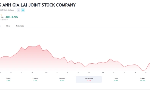 Cổ phiếu HAG bị giữ nguyên diện cảnh báo do lợi nhuận sau thuế chưa phân phối -1.669,17 tỷ đồng