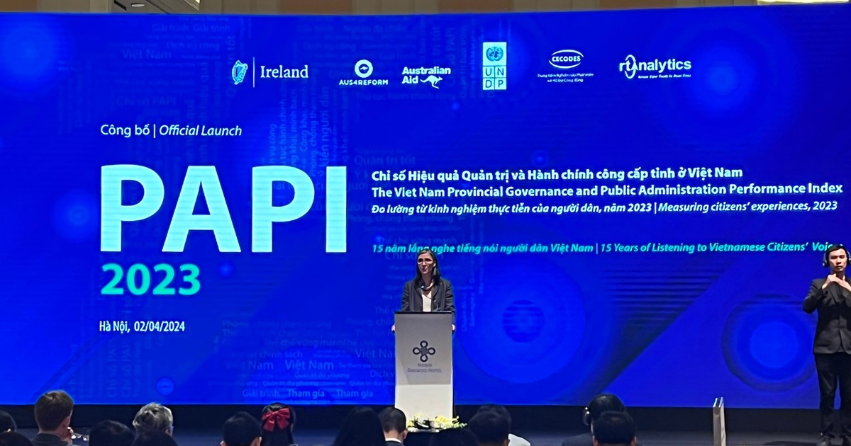 Công bố báo cáo PAPI năm 2023