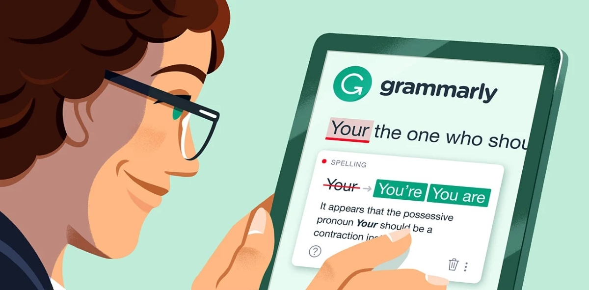 Grammarly l&agrave; ứng dụng quen thuộc